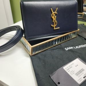 Authentic YSL kate belt bag-navy